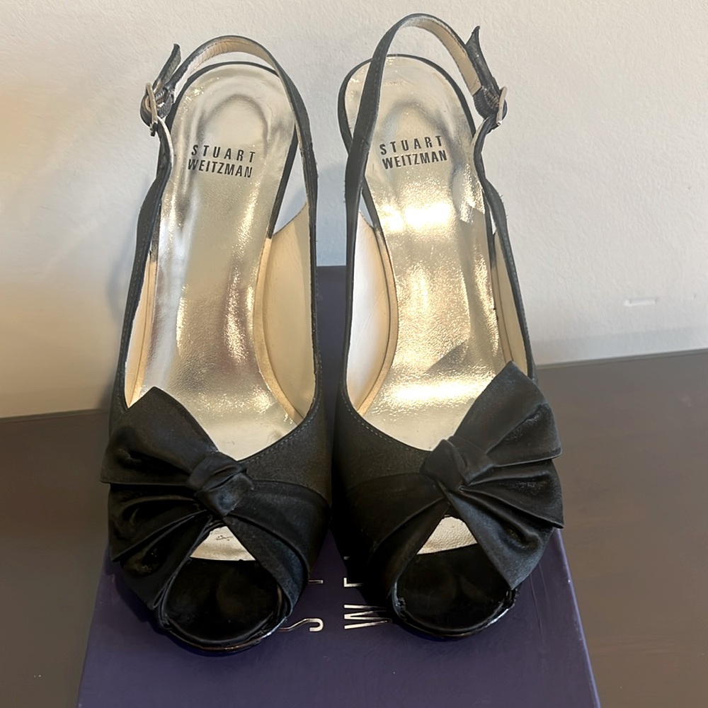 Stuart Weitzman Botero Us Size 7.5 *Dyed Black - image 1